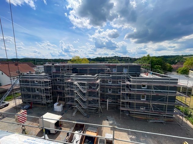 Rohbau Mehrparteienhaus Wohnpark