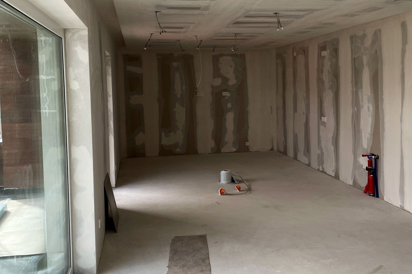 Innenaufnahme Innenausbau Spachtelarbeiten