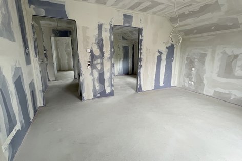 Innenausbau Rohbau Elternschlafzimmer Dachgeschoss