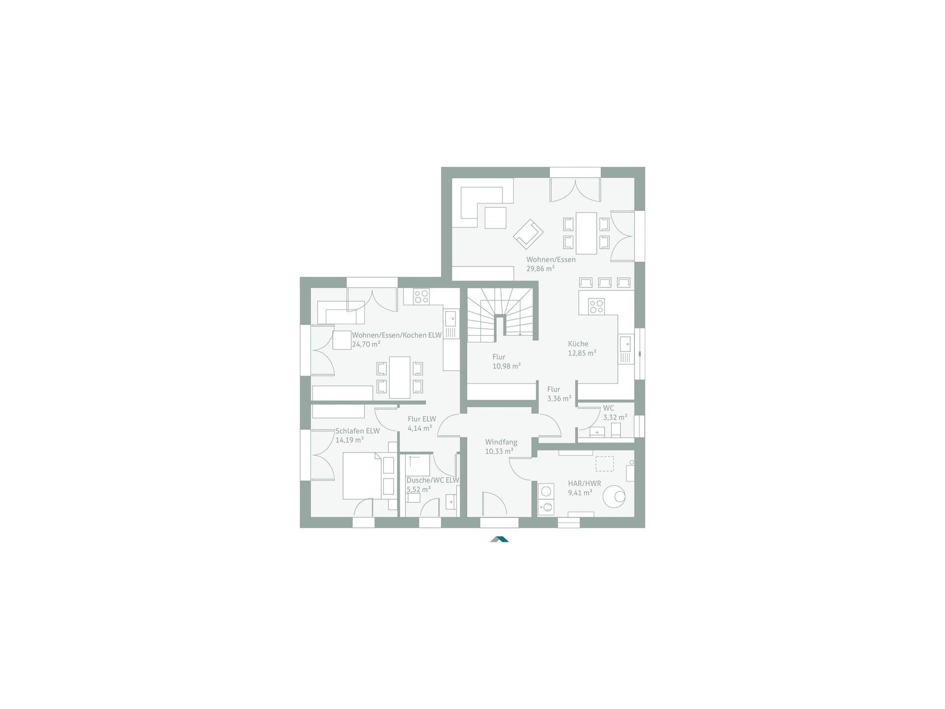 Grundriss DeinFamilienHaus 232S Erdgeschoss