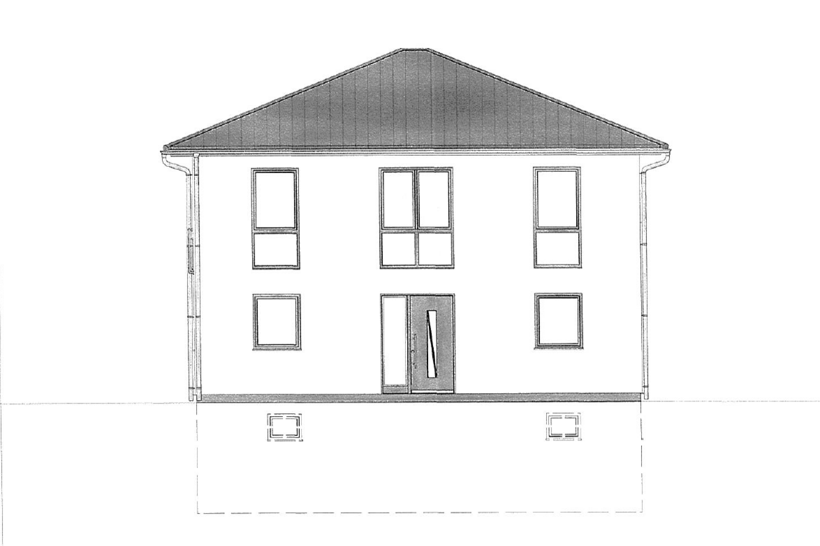 Entwurfszeichnung Stadtvilla mit Nutzkeller
