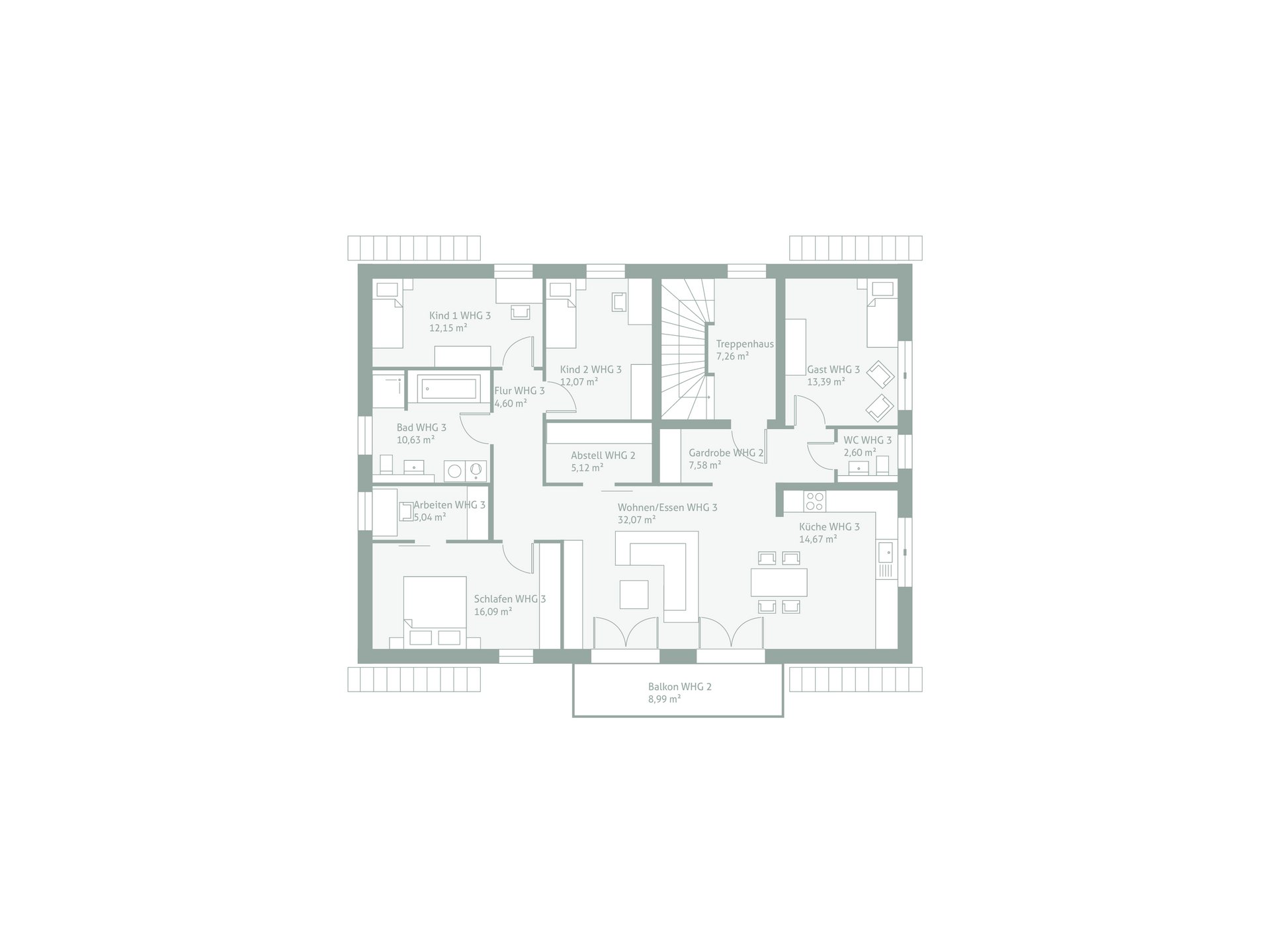 Grundriss DeinInvestHaus 450S Dachgeschoss