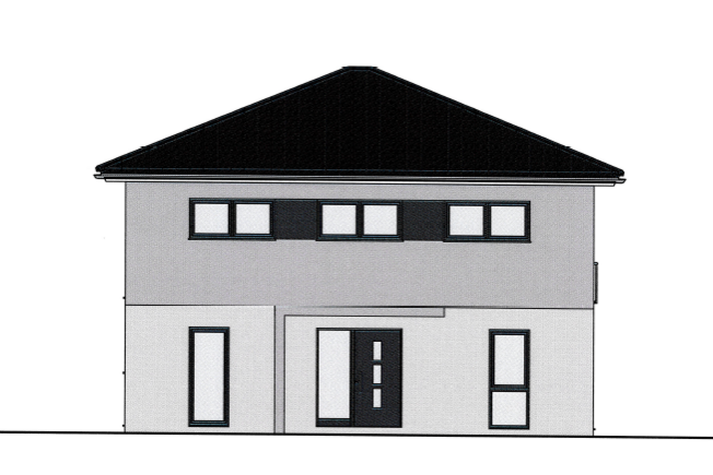 Entwurfszeichnung Stadtvilla