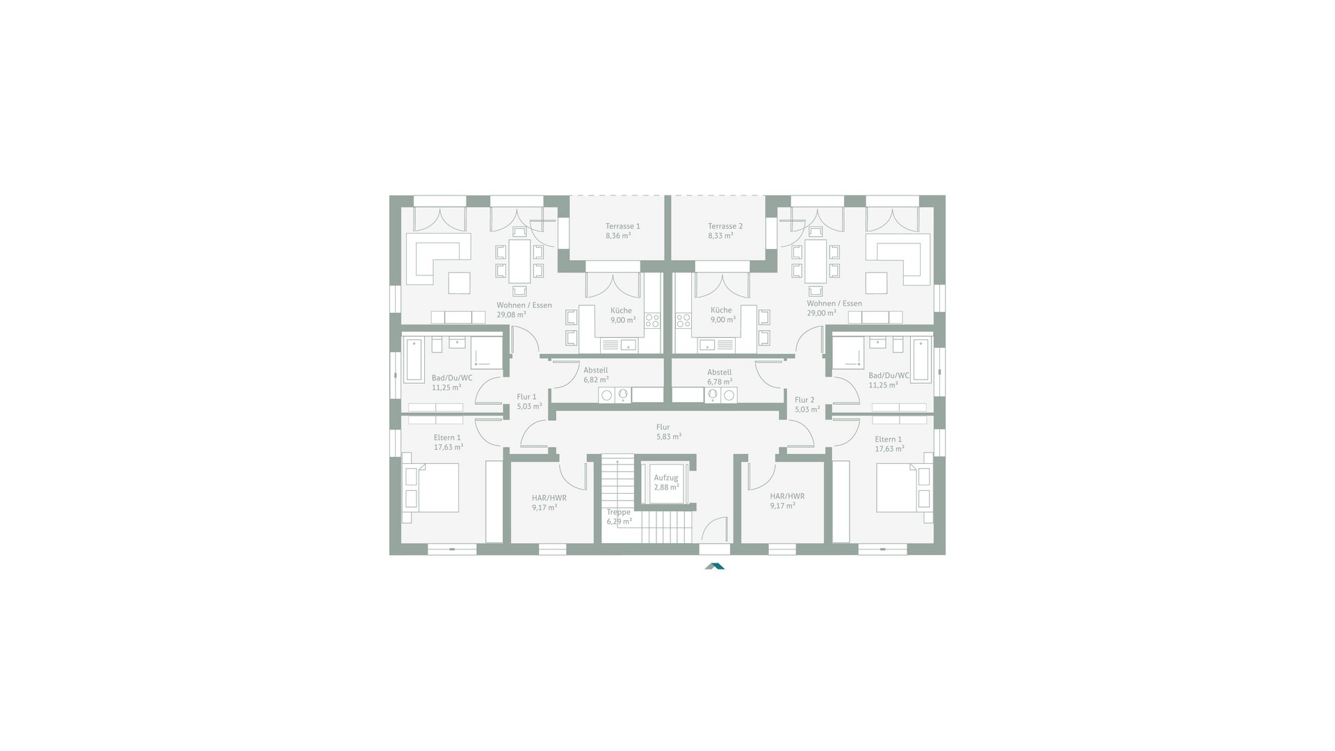 Grundriss DeinInvestHaus 881S Erdgeschoss