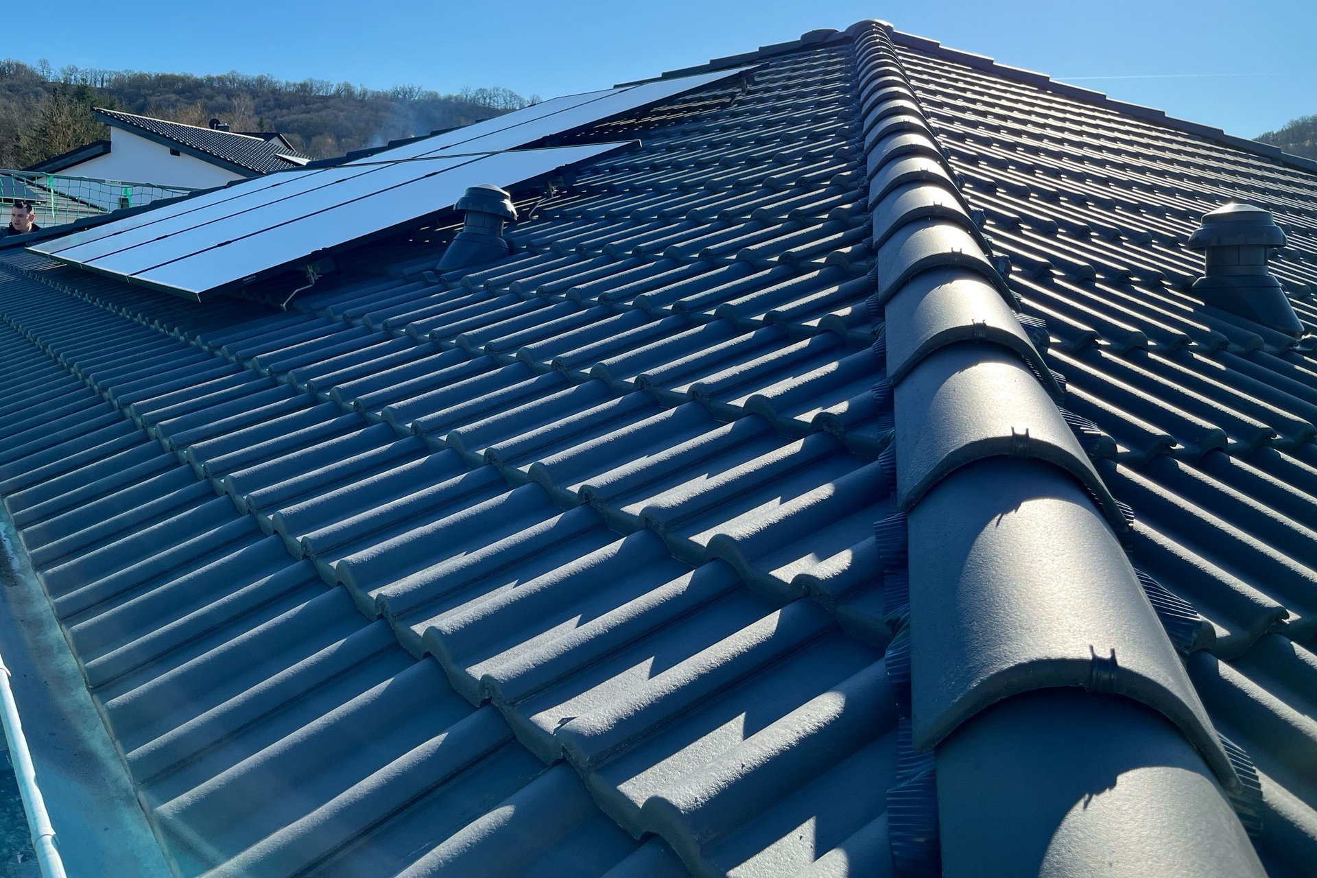 Dacheindeckung Walmdach