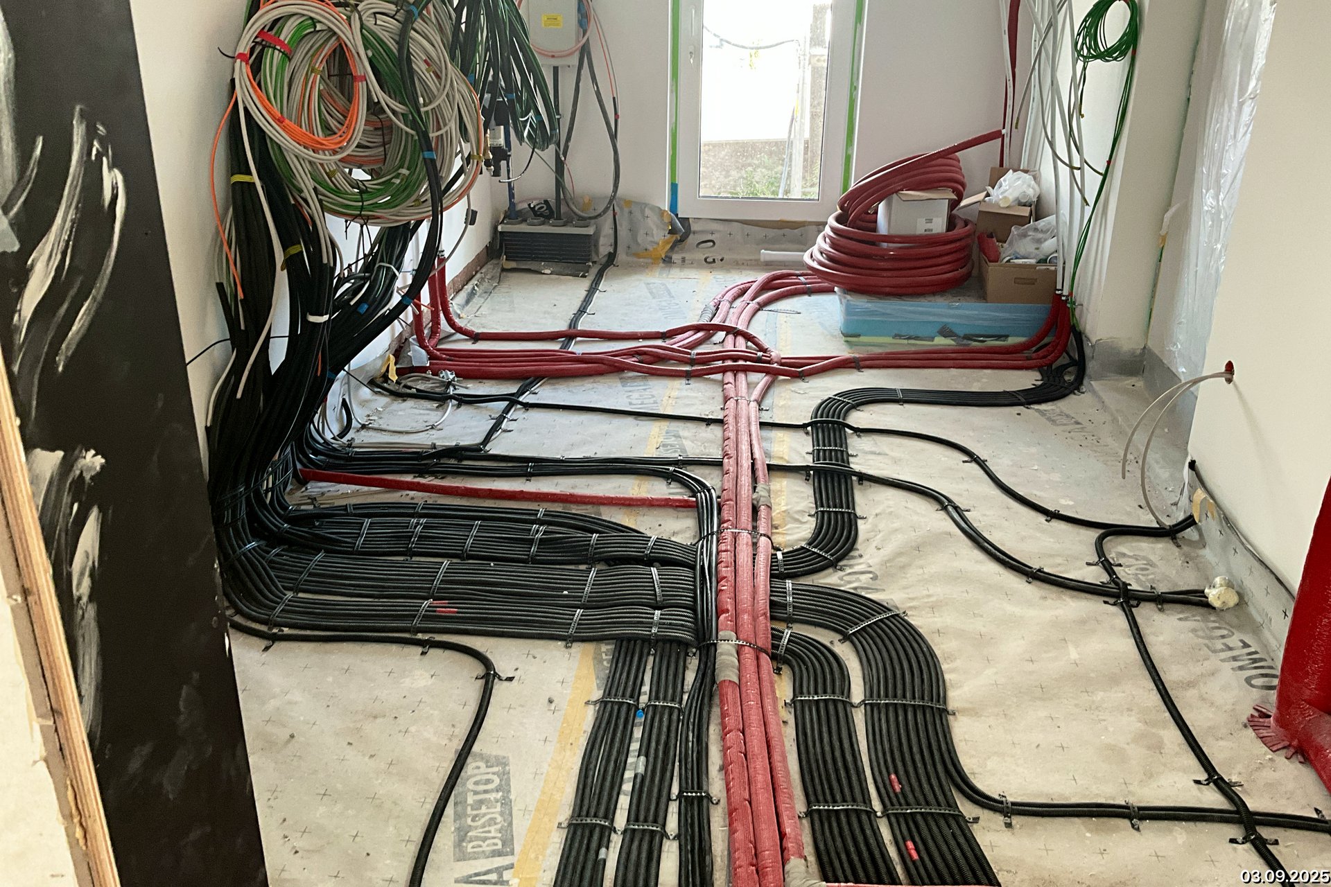 Rohinstallation Elektro Kabelverlegung