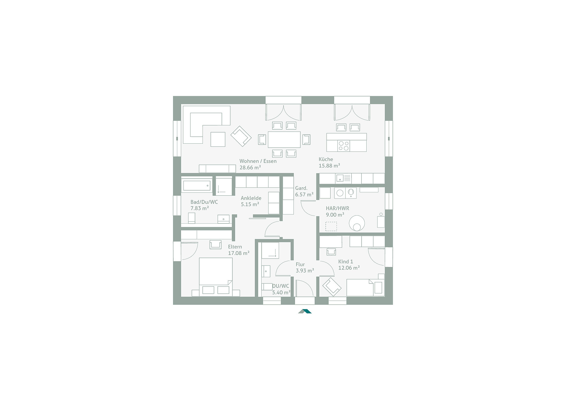 DeinKomfortHaus 111W - Erdgeschoss
