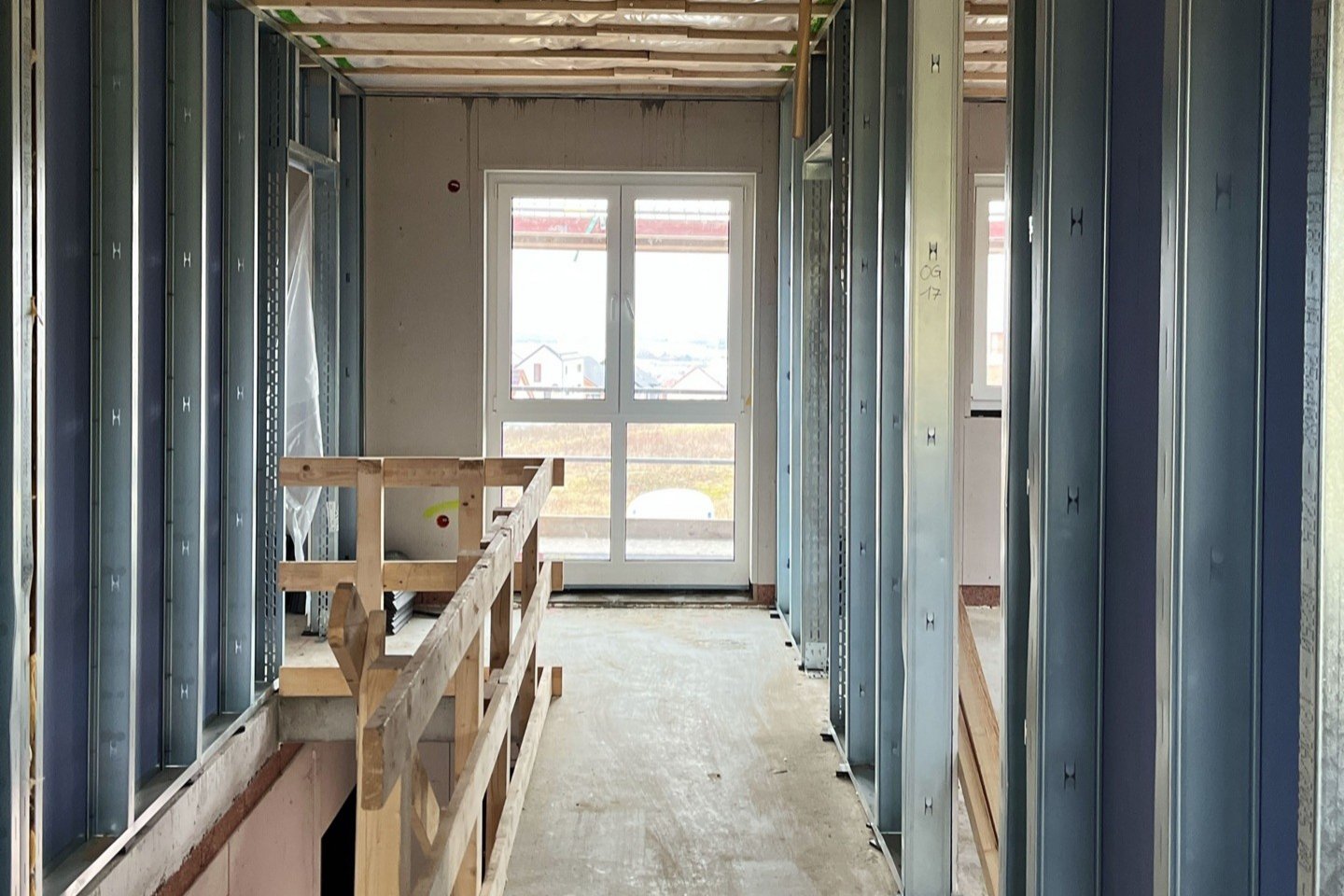 Innenaufnahme Rohbau