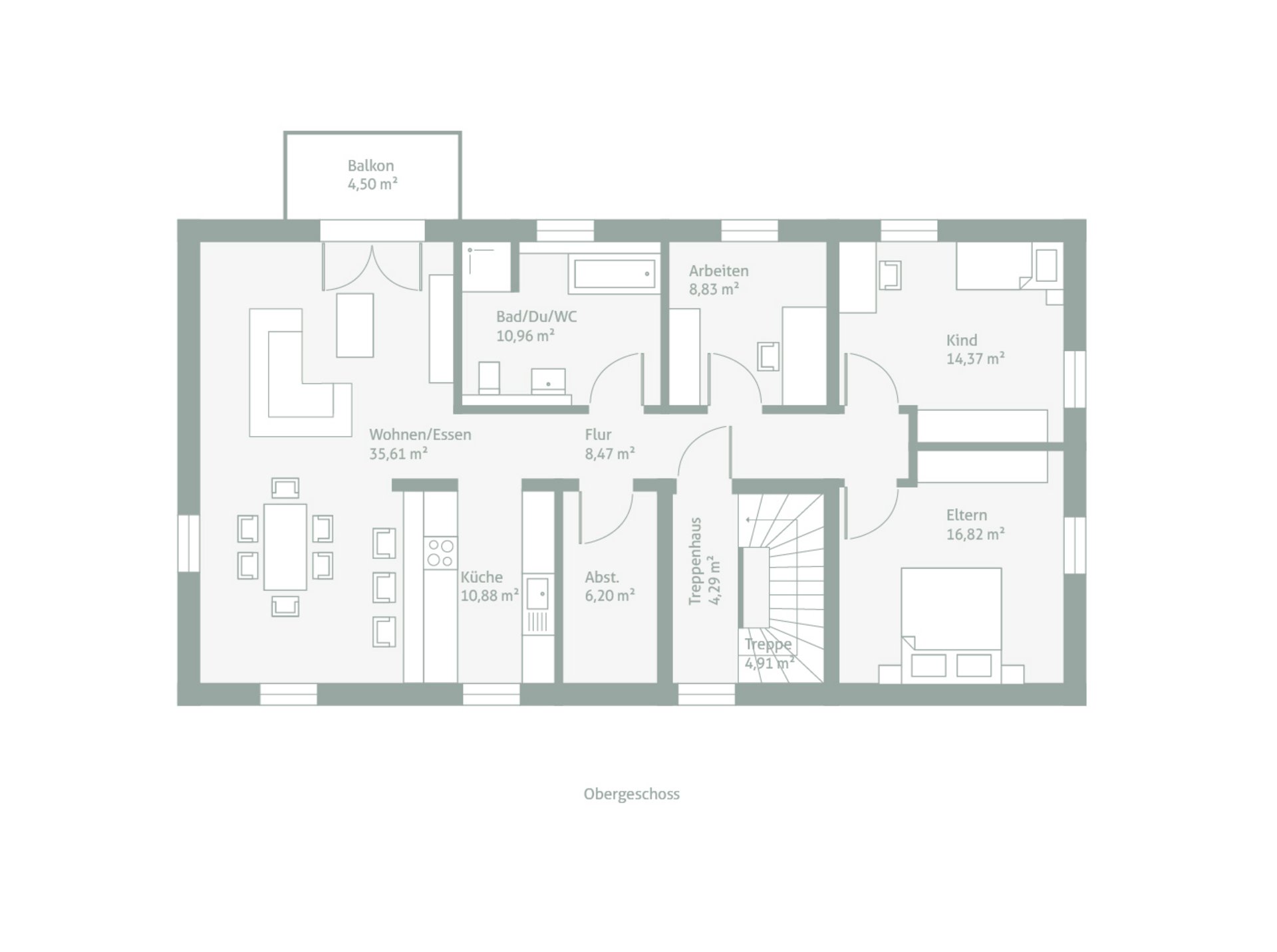 Grundriss DeinInvestHaus 373S - Obergeschoss