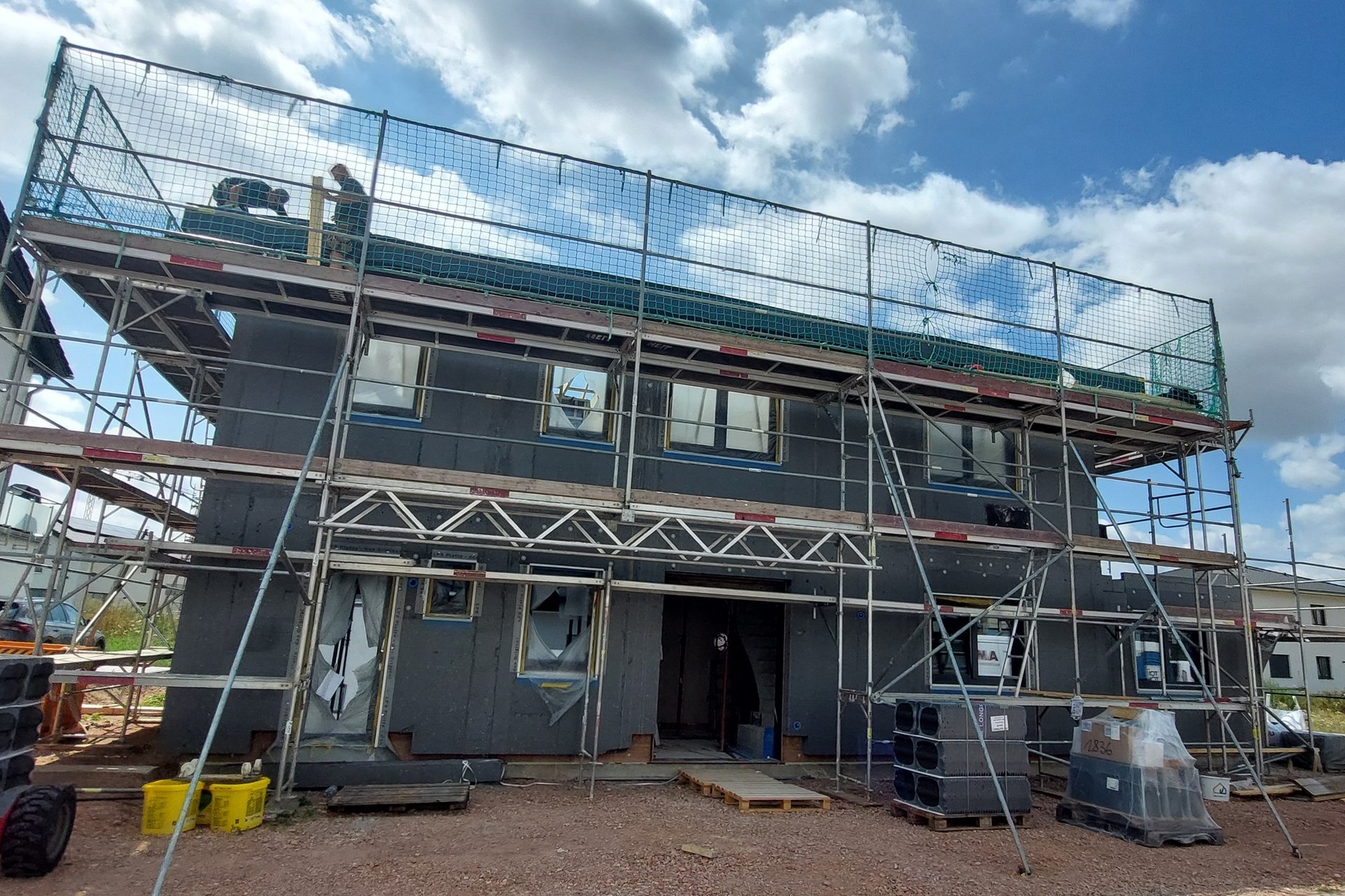 Hausmontage Rohbau Stadtvilla